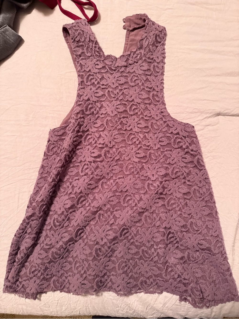Hollister Dusty Mauve Lace Tank Dress